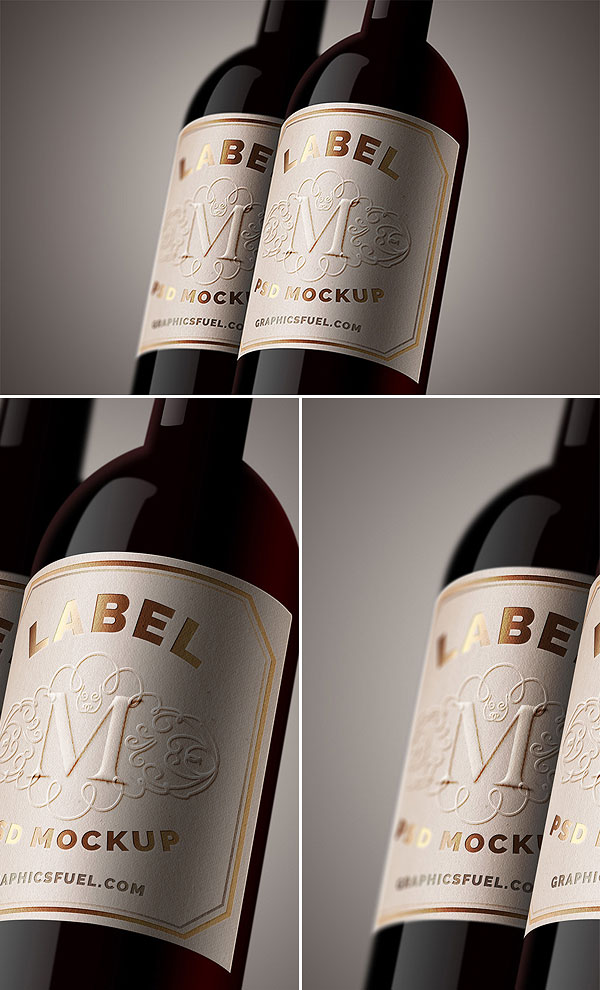 Download 50+ Free Wine Bottle PSD Mockups | Antara's Diary