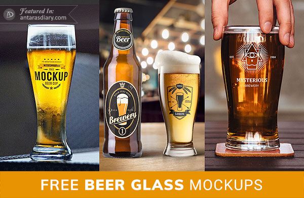 Beer Glass Mockup PSD, 20,000+ High Quality Free PSD Templates for Download