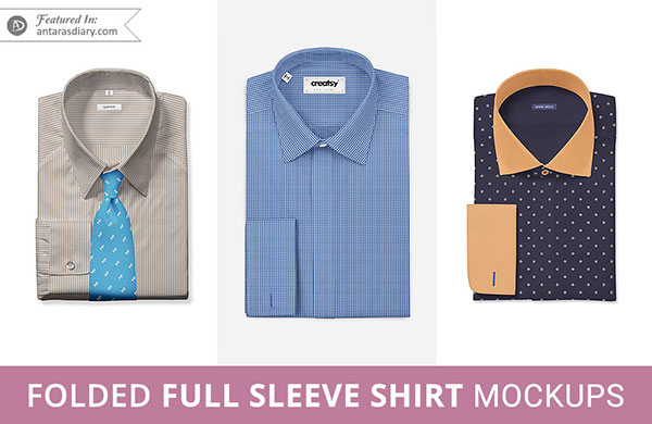 Download Best Folded Full Sleeve Shirt Mockup PSD Files - Antara's ...