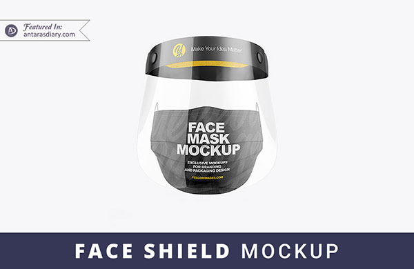 Face Shield Mockup Psd File Download