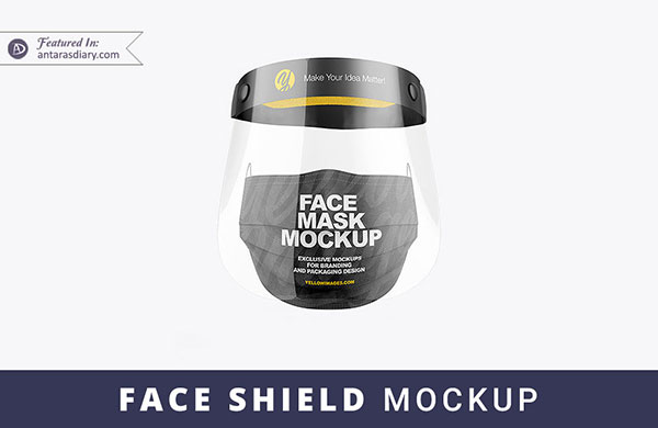 Download Face Shield Mockup PSD preview