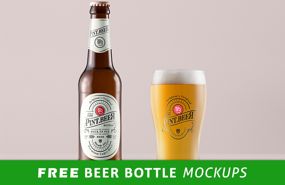 Download 35+ Free Beer Bottle Mockup PSD Files To Download | Antara's Diary