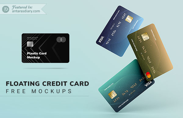 Free Floating Credit Card Mockup PSD Files Download – Antara's Diary