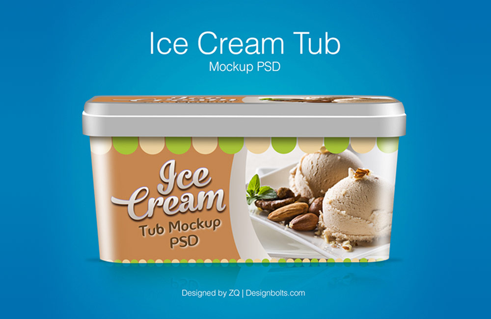 Free Ice Cream Tub Mockup Psd Freebies Antara S Diary