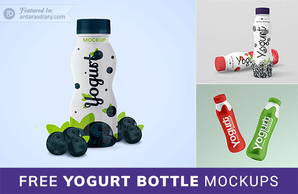 Free Yogurt Bottle Mockup PSD Files Download – Antara's Diary
