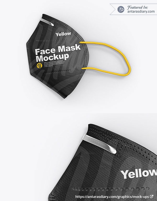 Download Folded Face Mask Mock-up