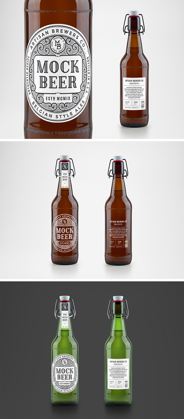 Download 35+ Free Beer Bottle Mockup PSD Files To Download | Antara ...