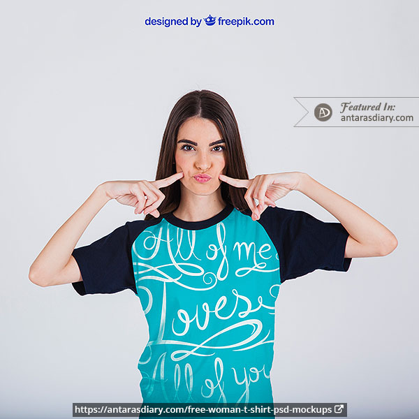 Download 60 Free Woman T Shirt And Apparel Psd Mockups PSD Mockup Templates