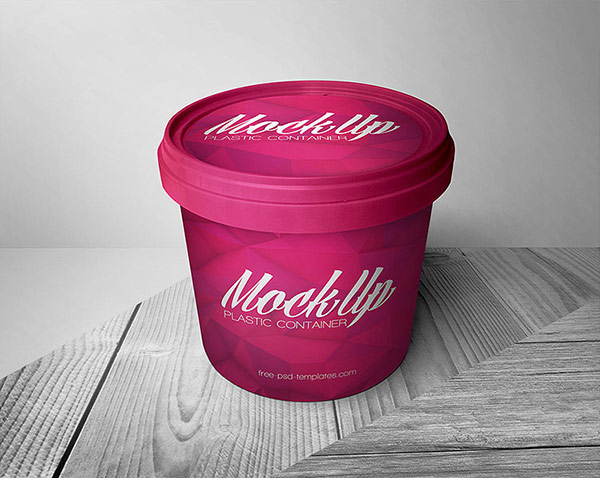 Download Free Plastic Container Packaging Mock-Up In PSD