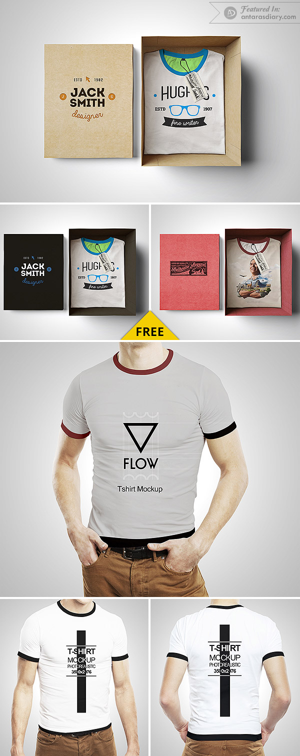 Download T-Shirt Mockup Box Edition