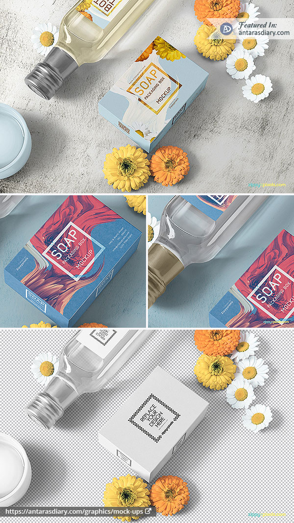 Download Free Soap Box Mockup PSD Files | Freebies | Antara's Diary