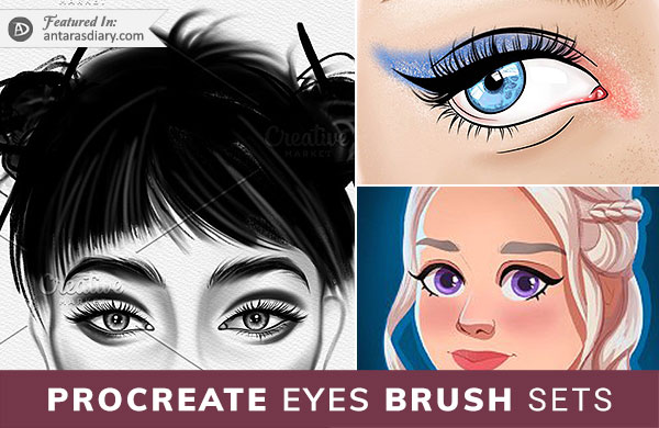 Procreate Anime Eye Stamp Brush for Eyes Reference Brush 