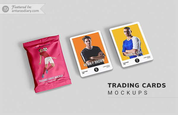 sports trading card mockup psd files – antara's diary sports trading card mockup